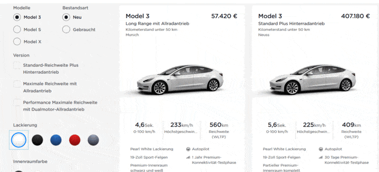 Tesla Website