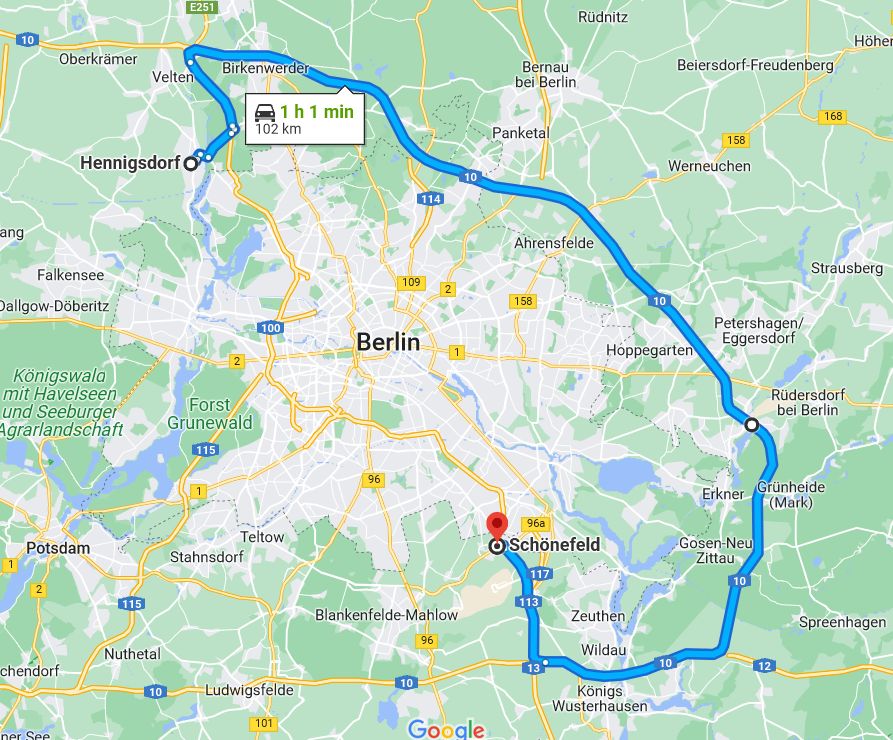Von Schönefeld ist der Weg nach Hennigsdorf ganz schön weit, doch McDonald's fährt elektrisch